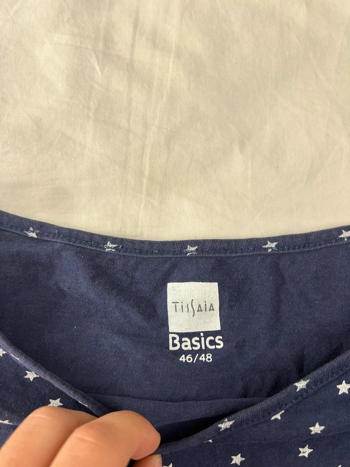 Marineblauw T-shirt Tissaia basics – photo 5
